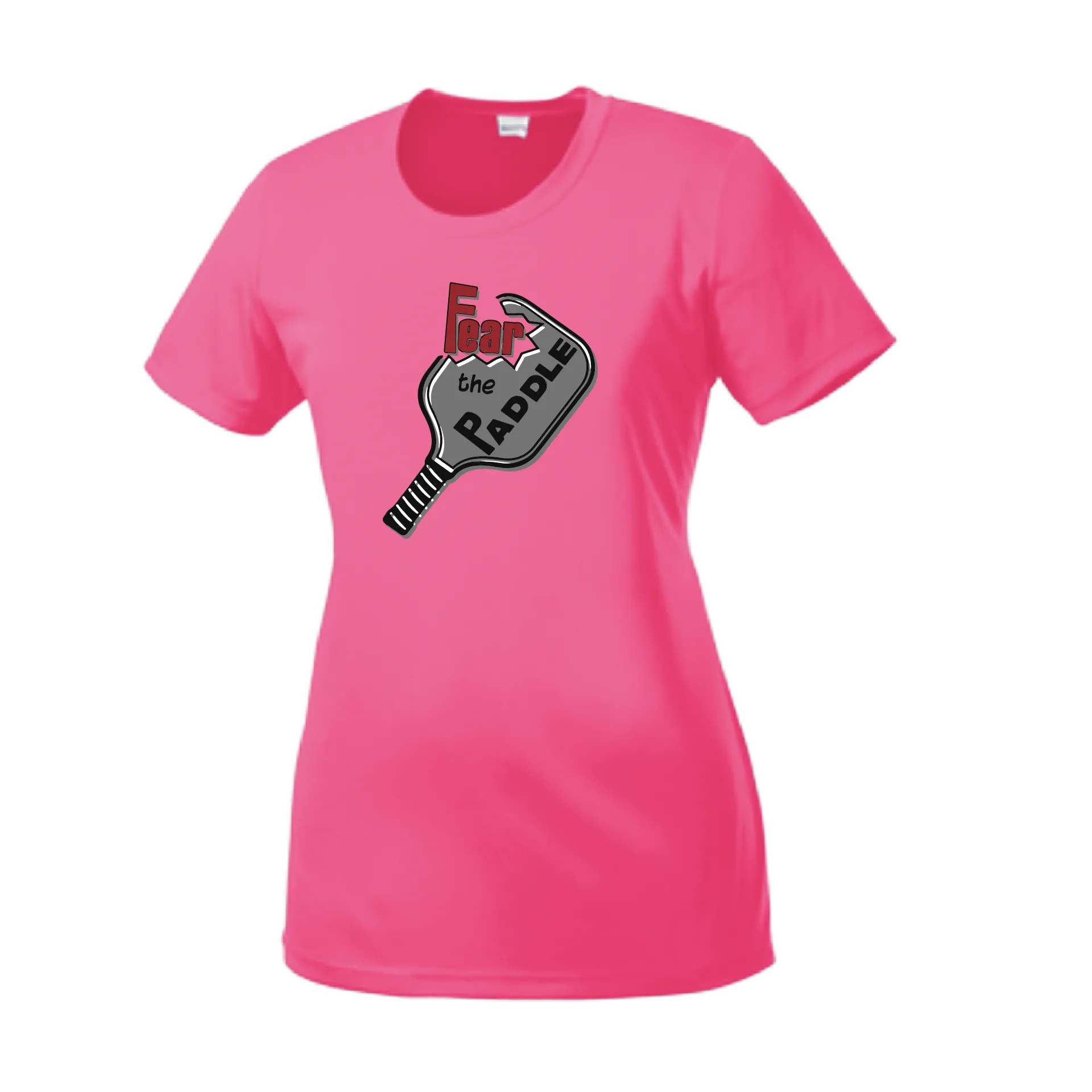 Fear The Paddle | Women’s Short Sleeve Crewneck Athletic Shirts | 100% Polyester