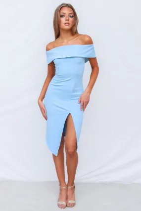 Femme Fatale Dress - Baby Blue