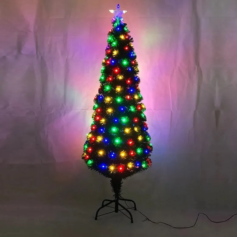 Fibre Optic Slim Tree with Multicoloured LEDs (1.5m)