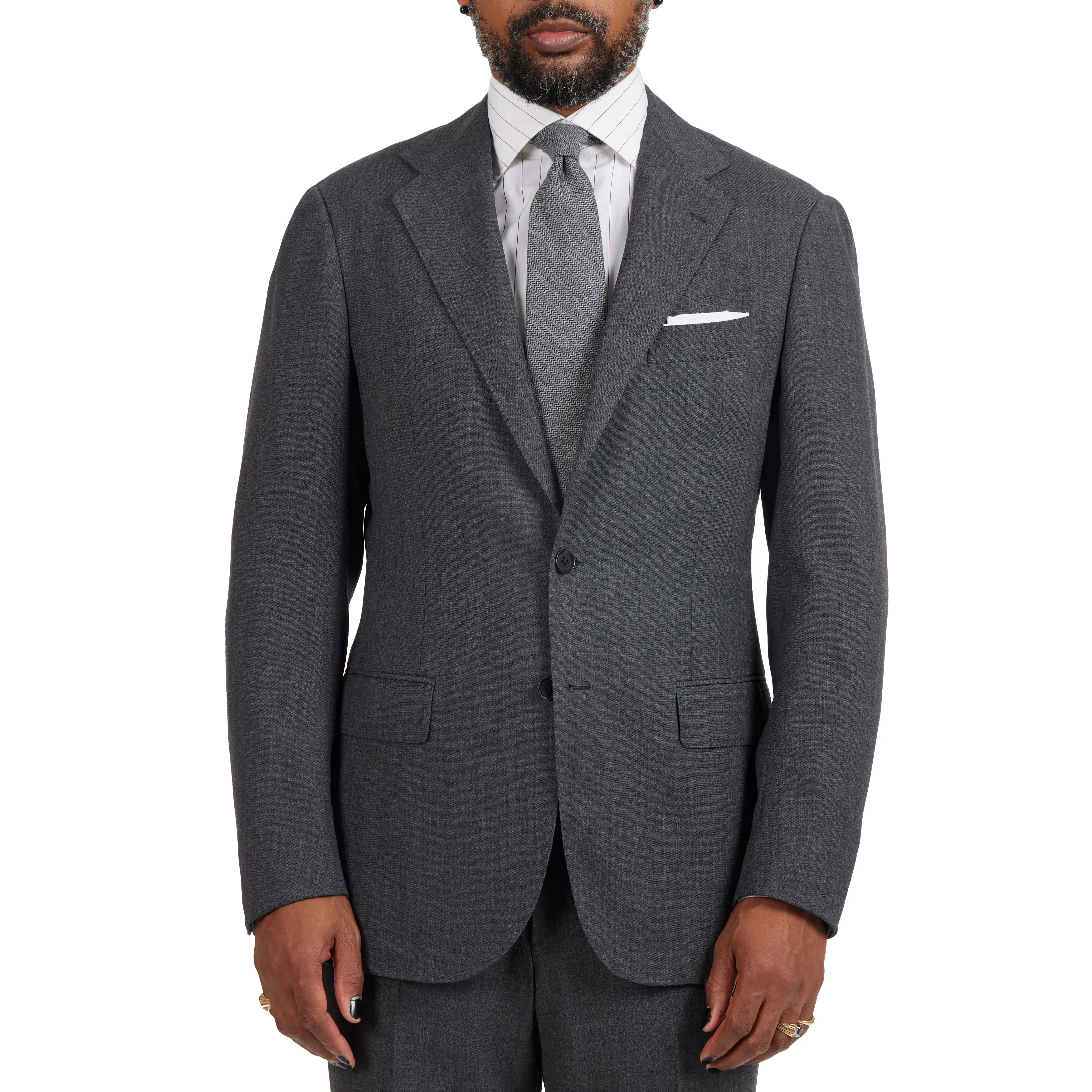 First Class High-twist Wool Model 3A Suit