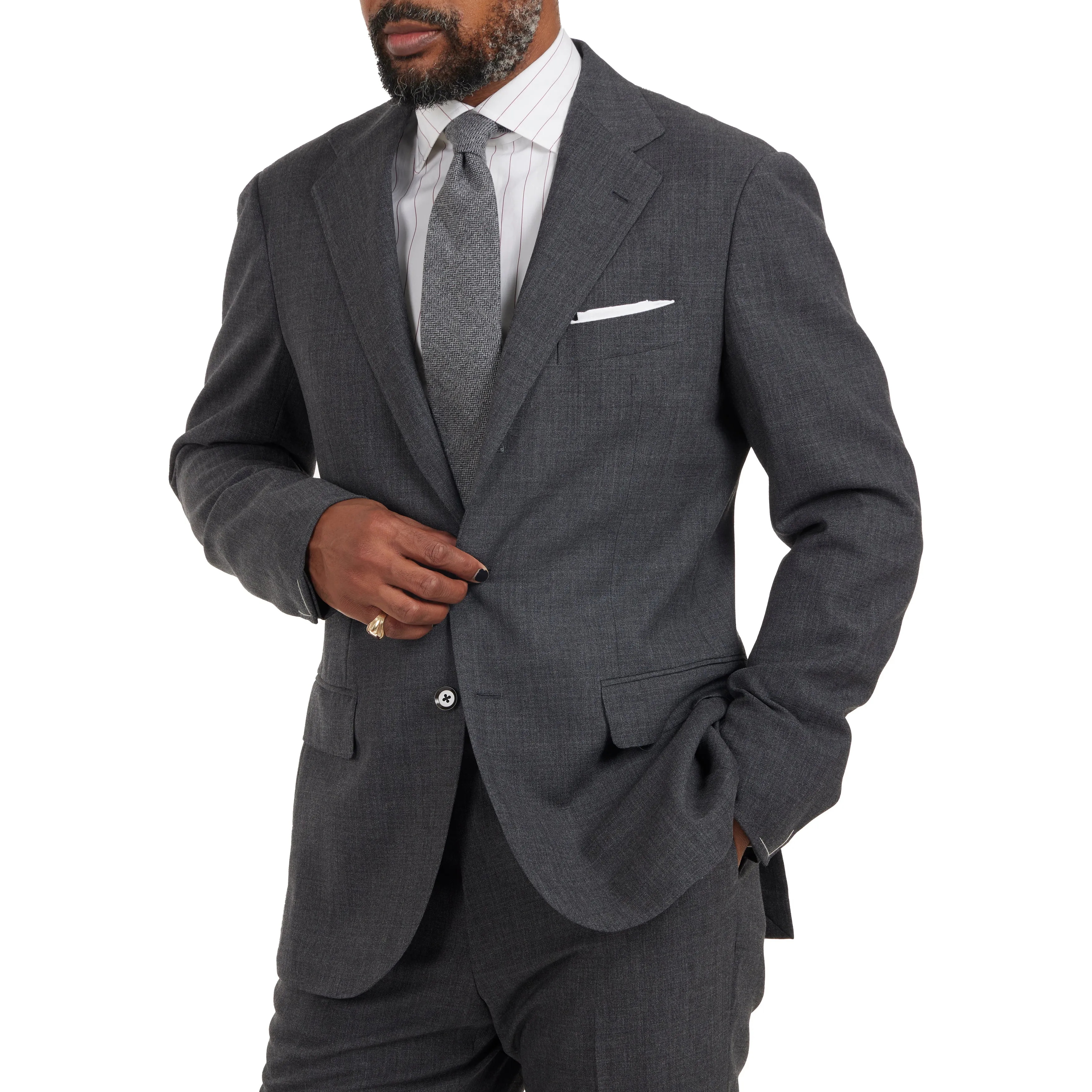 First Class High-twist Wool Model 3A Suit