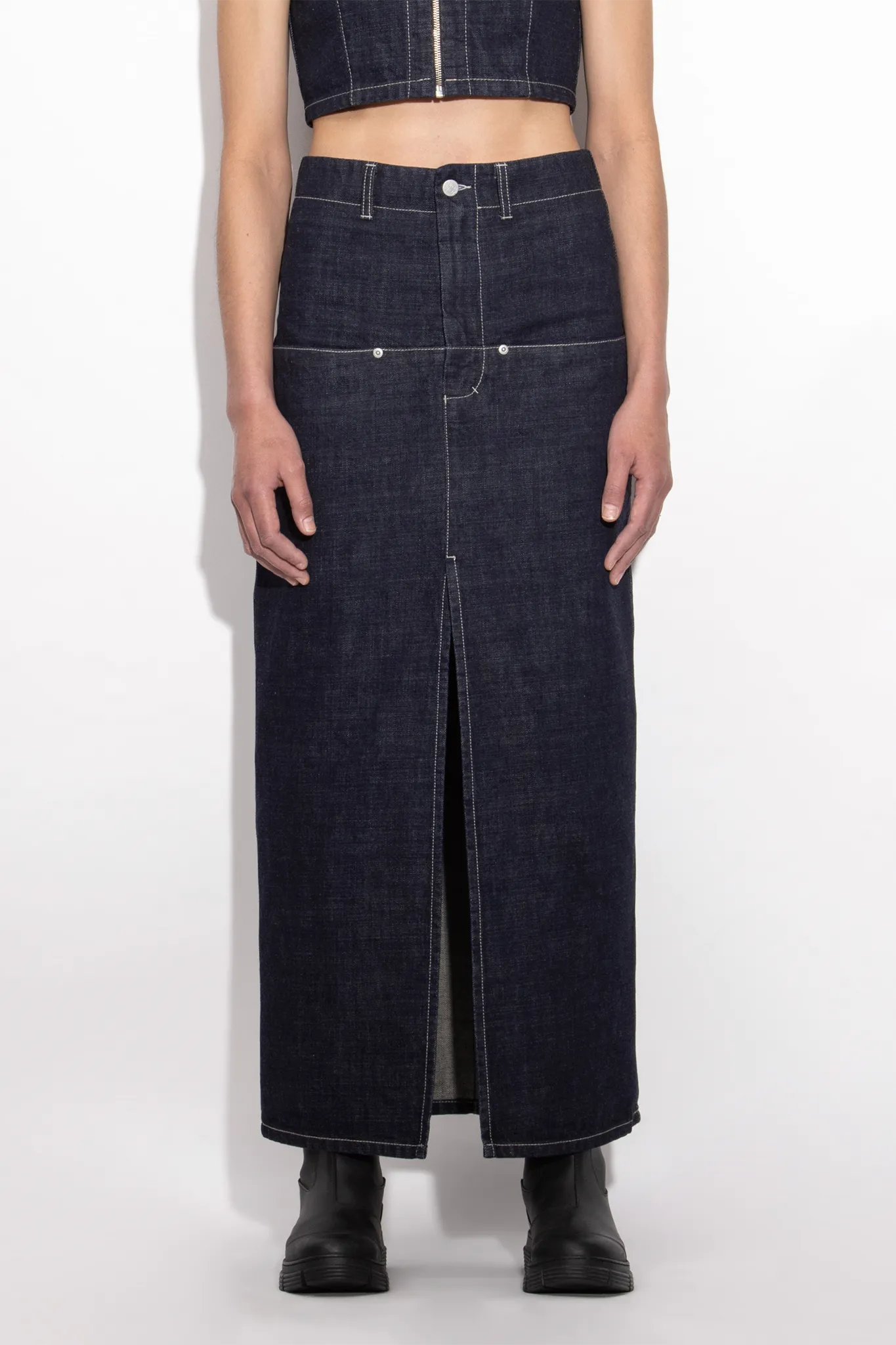 Flatliner Maxi Skirt | Indigo