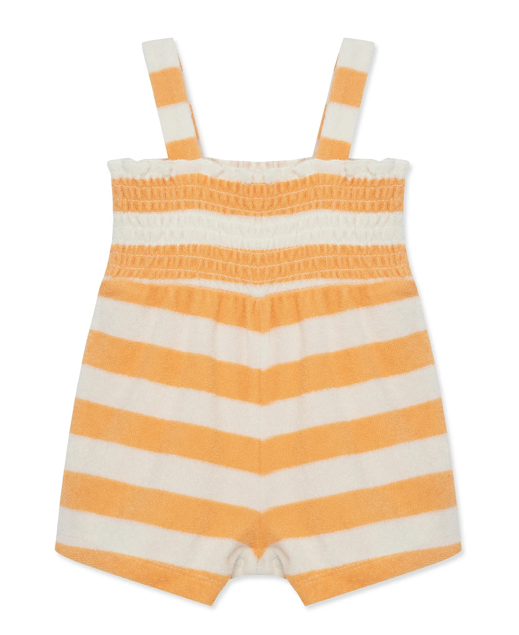 Focus Kids Banana Stripe Terry Romper (12M-24M)