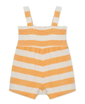 Focus Kids Banana Stripe Terry Romper (12M-24M)