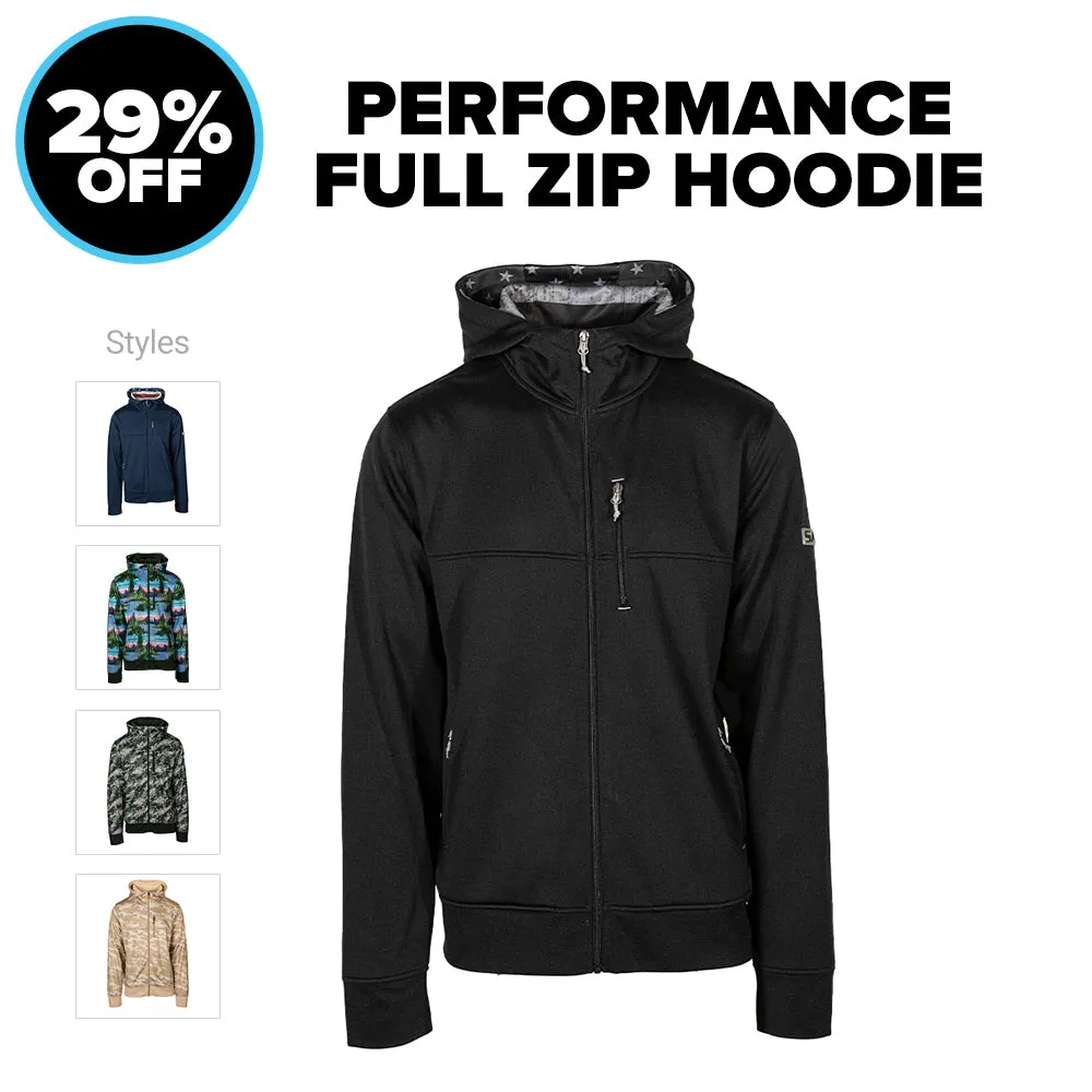 Full Zip Performance Hoodie 29% OFF