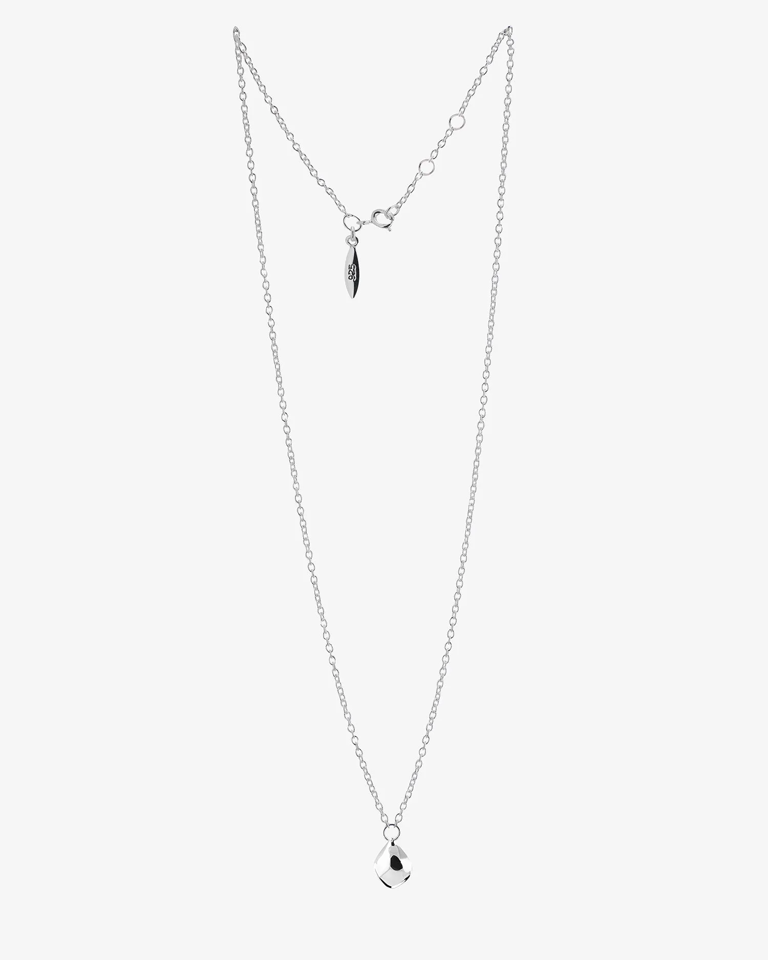 Gaias Grace drop necklace silver