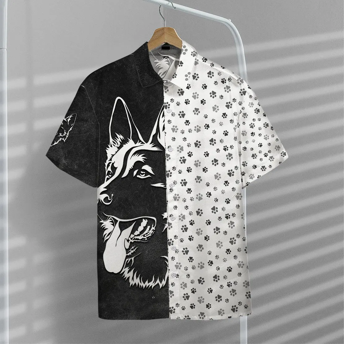 Gearhuman 3D Foot Print Dogs Hawaii Shirt