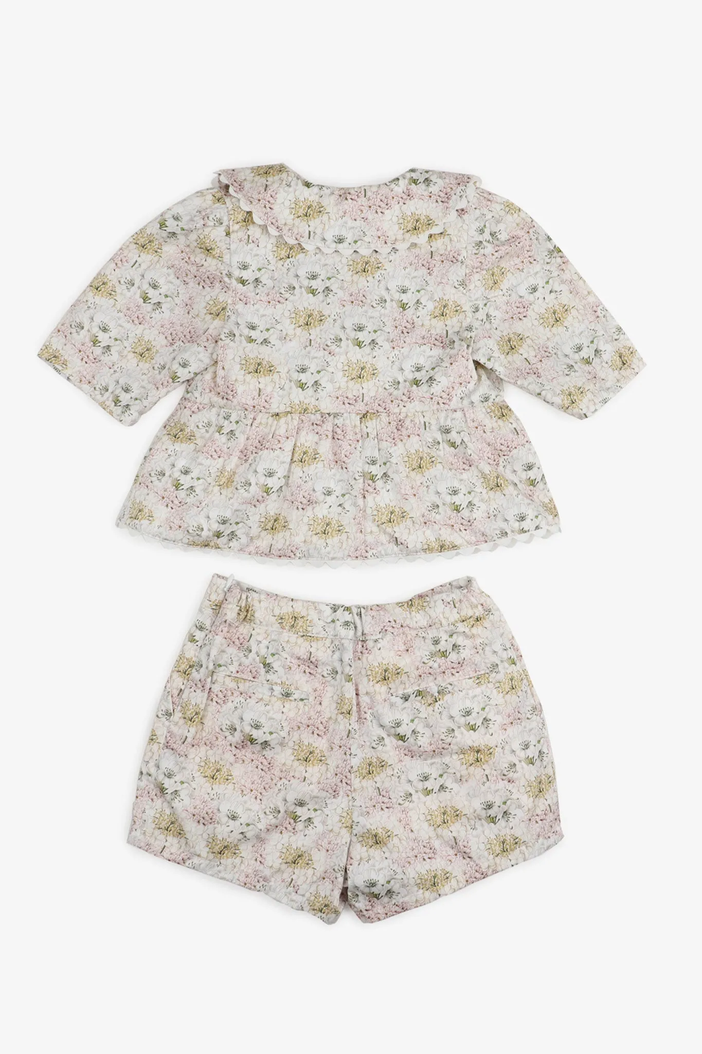 Gingersnaps Scallop Top & Shorts Set