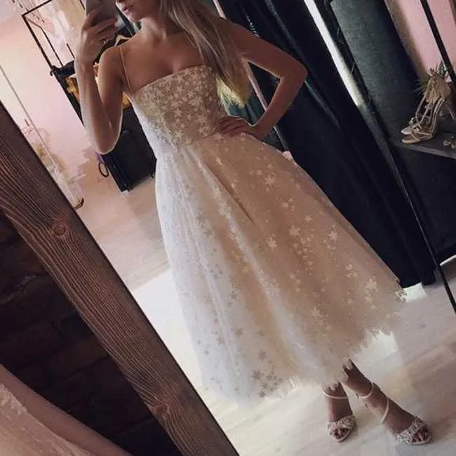 Glitter Short Chiffon Overlay Strapless Summer Dress