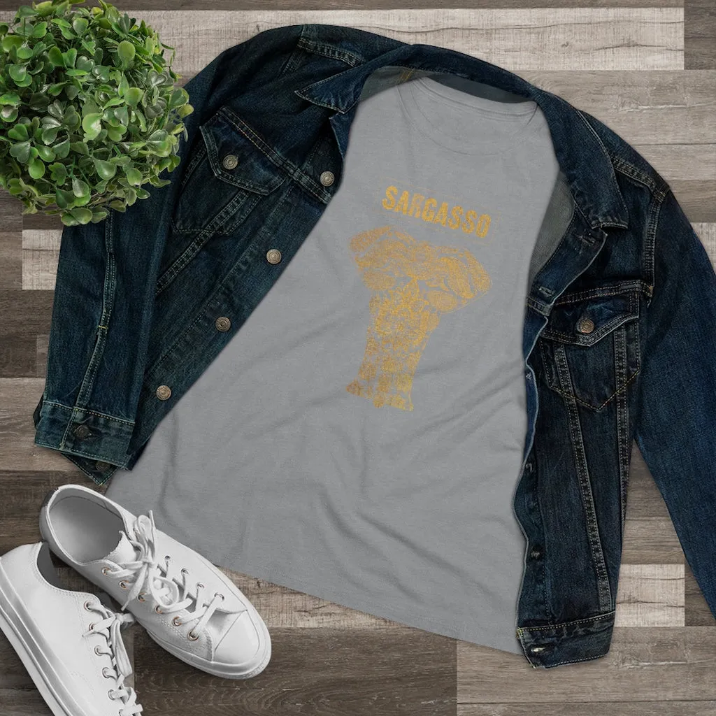 Gold Holistic Elephant, Women's Premium Tee