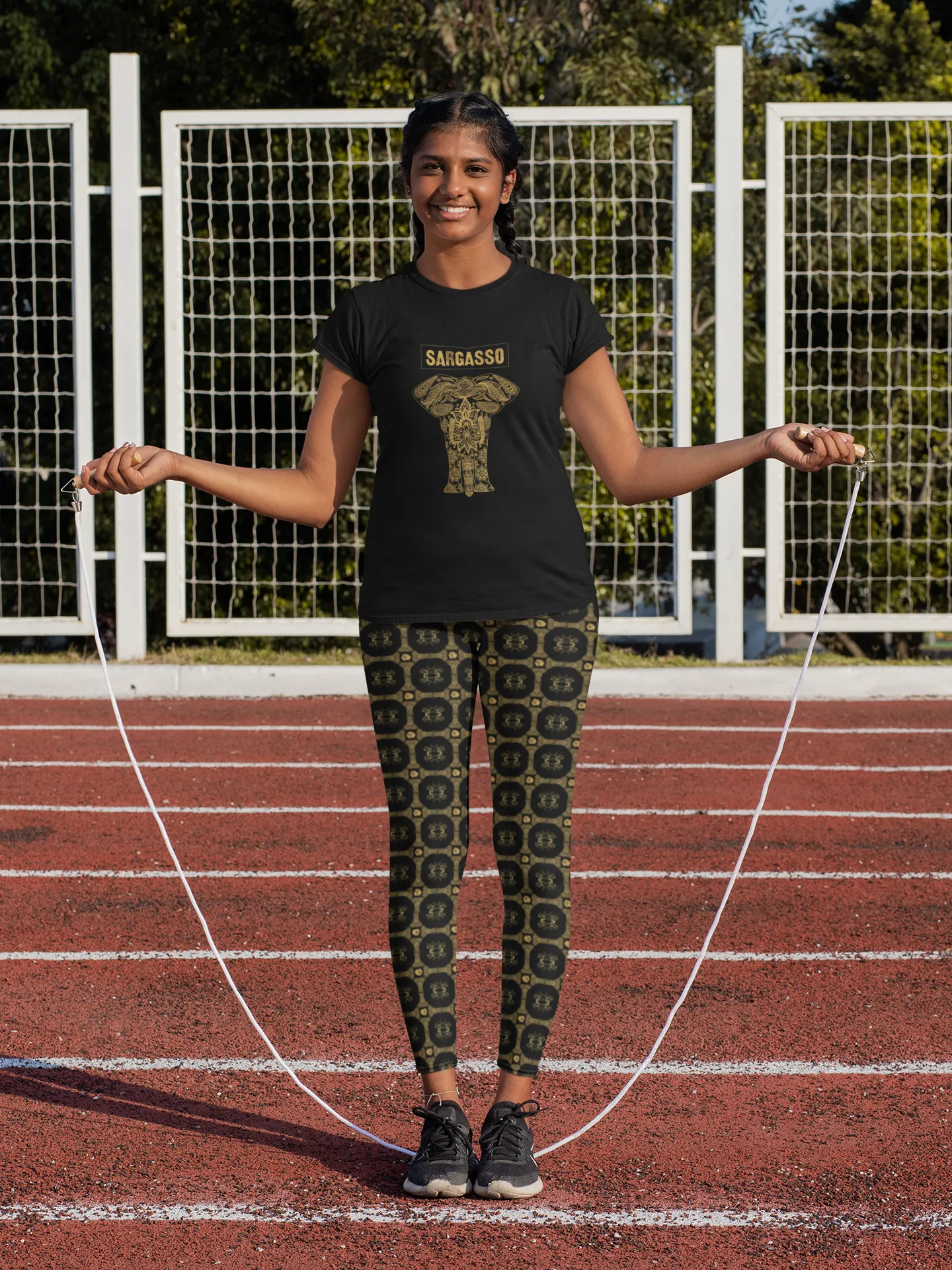 Gold Holistic Elephant, Women's Premium Tee