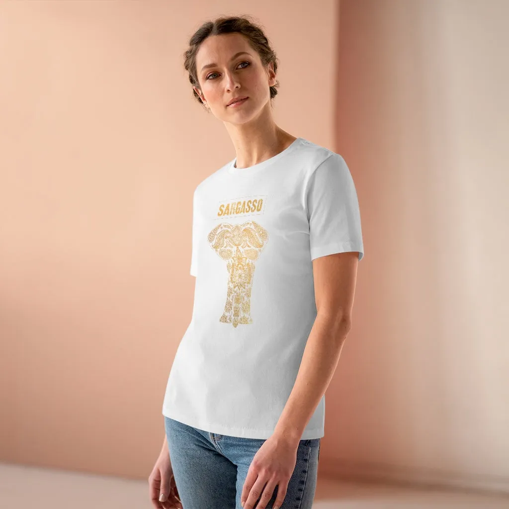 Gold Holistic Elephant, Women's Premium Tee