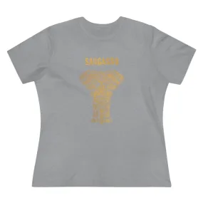 Gold Holistic Elephant, Women's Premium Tee