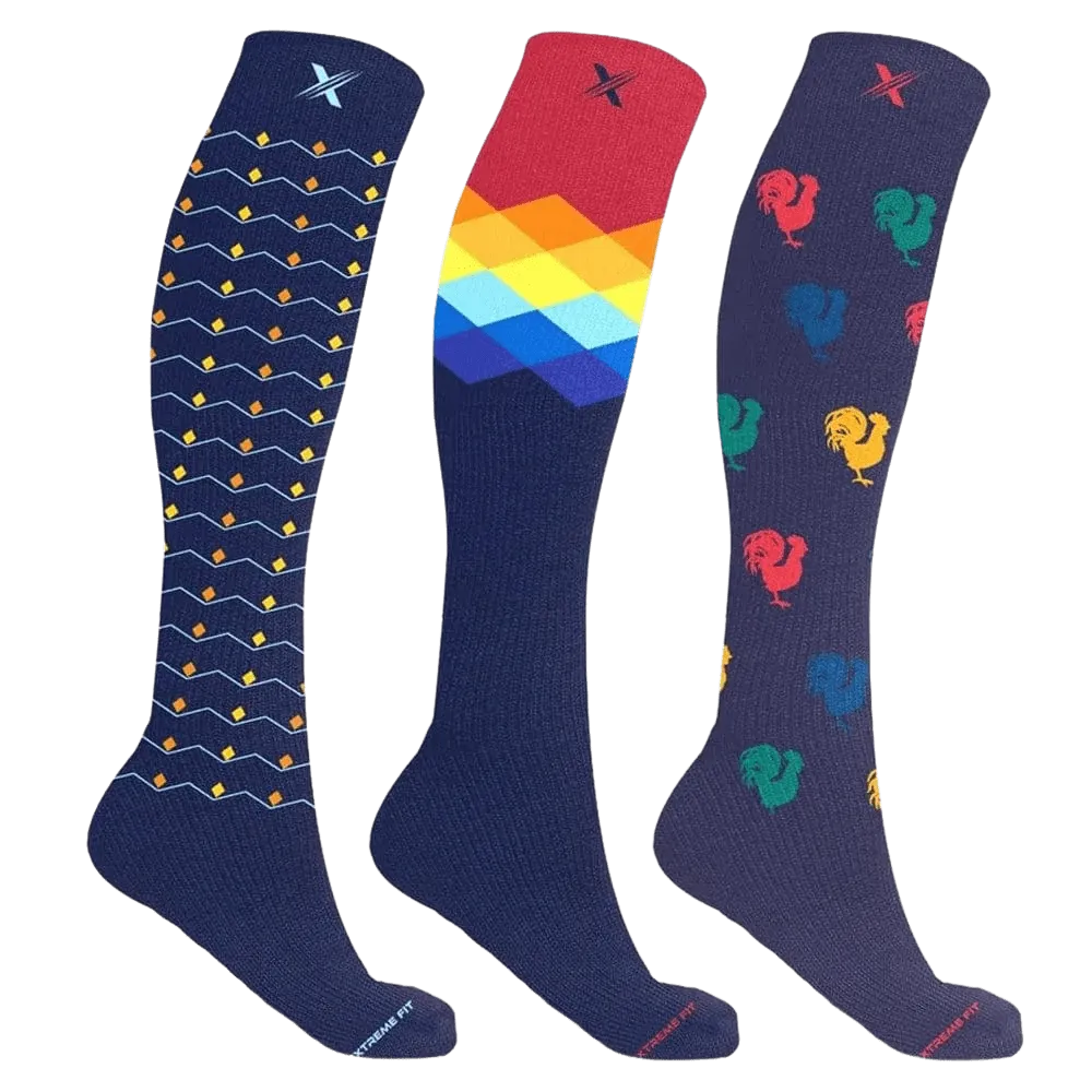 Gradient Compression Socks (3-Pairs)