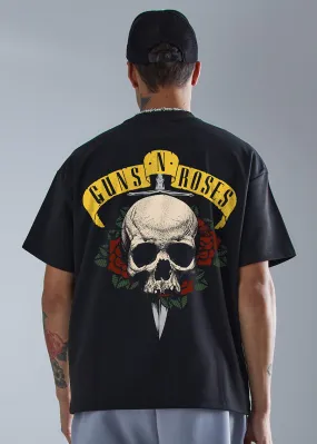 Guns N Roses Men Oversized Printed T-Shirt