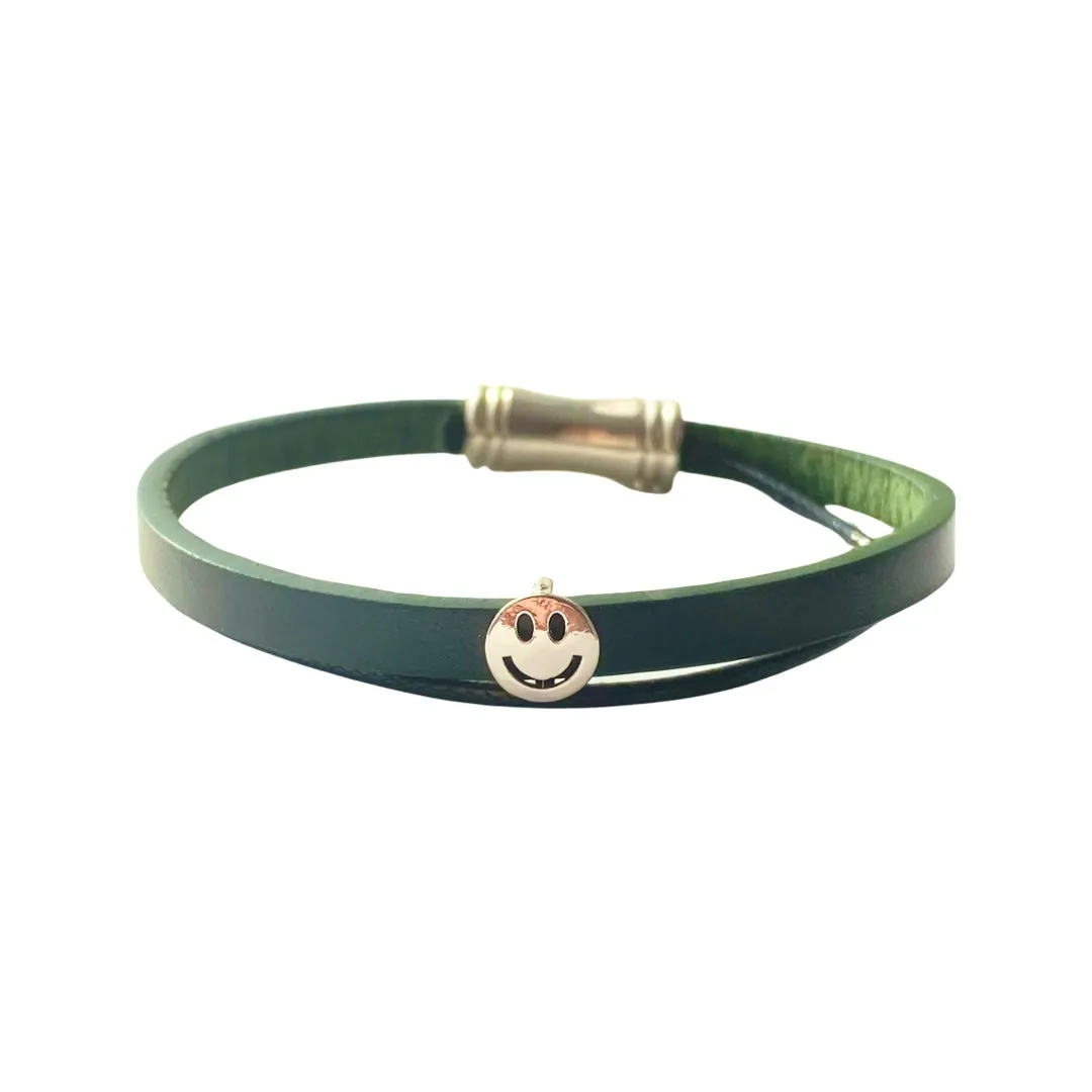 Happy Smile Magnetic Leather Bracelet