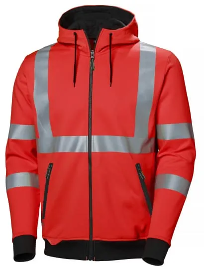 Helly Hansen HH Workwear Add vis Zip Hoody Hi Vis Class 3 Hoodie- 79094