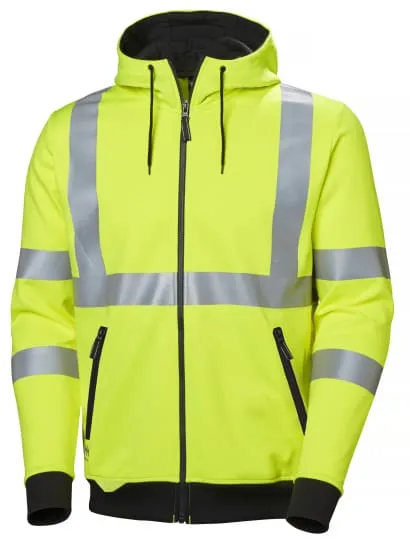 Helly Hansen HH Workwear Add vis Zip Hoody Hi Vis Class 3 Hoodie- 79094