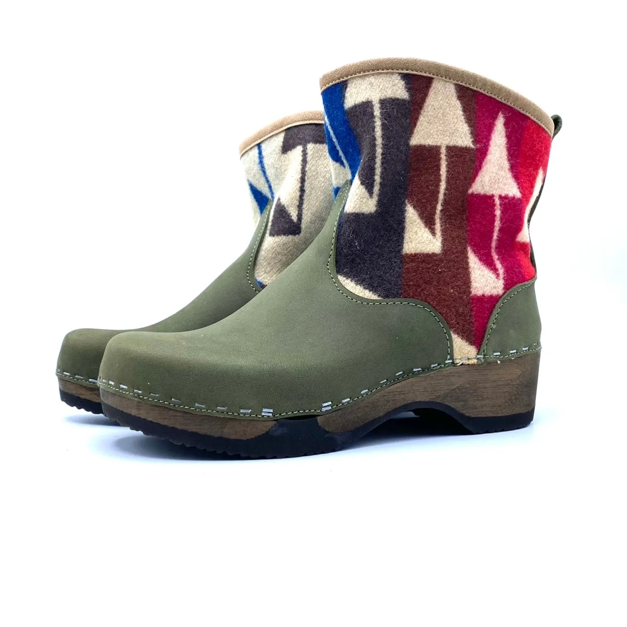 Holly Boots | Green Nubuck