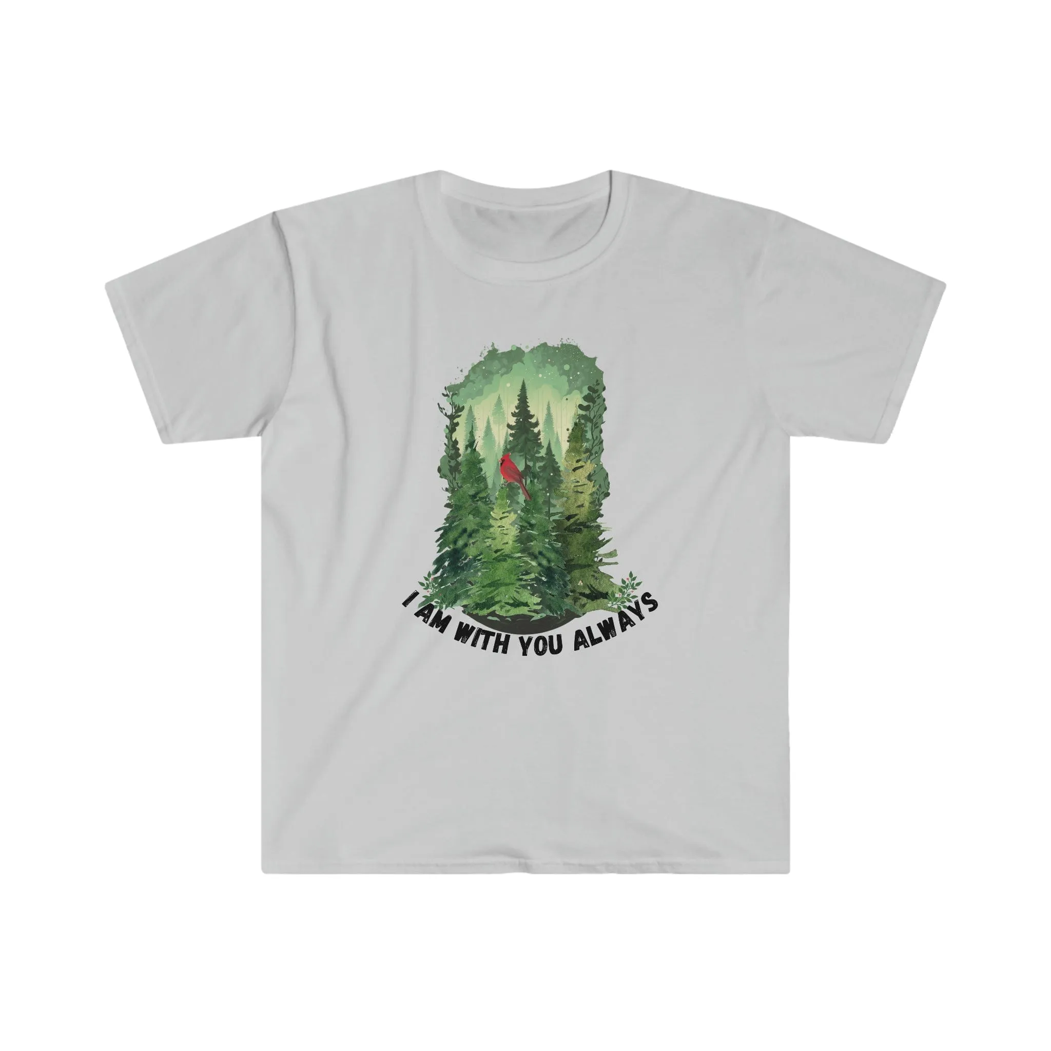 I am with you Always Trees - Unisex Softstyle T-Shirt