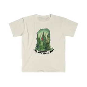 I am with you Always Trees - Unisex Softstyle T-Shirt