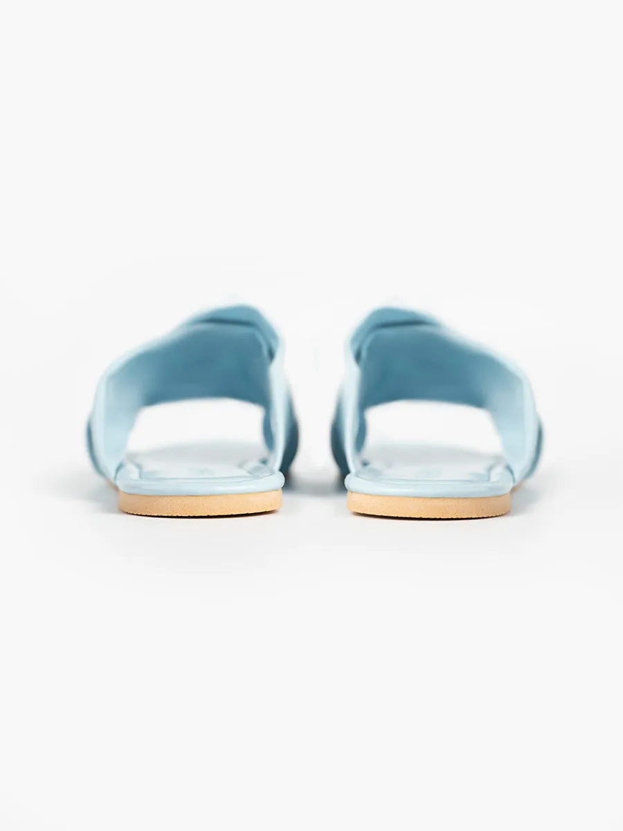 Icy Sky Cross Sandals