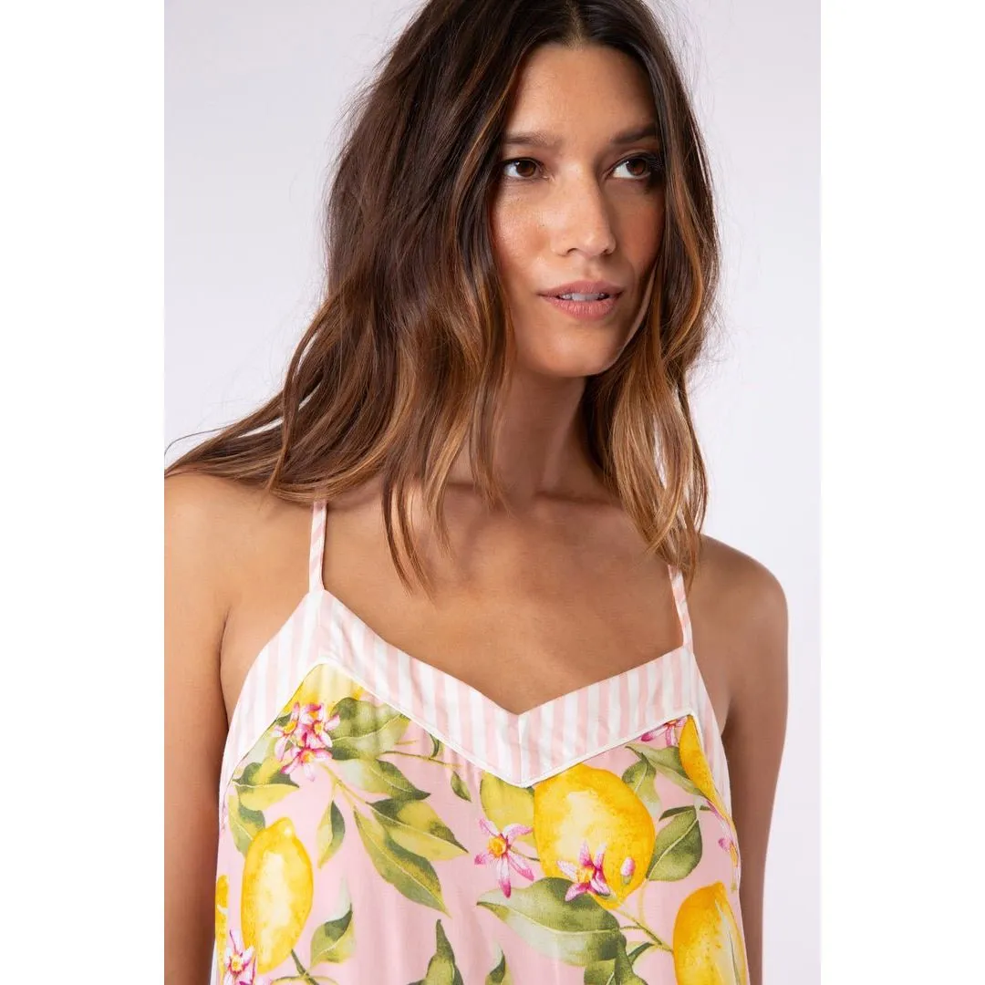 In Full Bloom Cami - Lemon