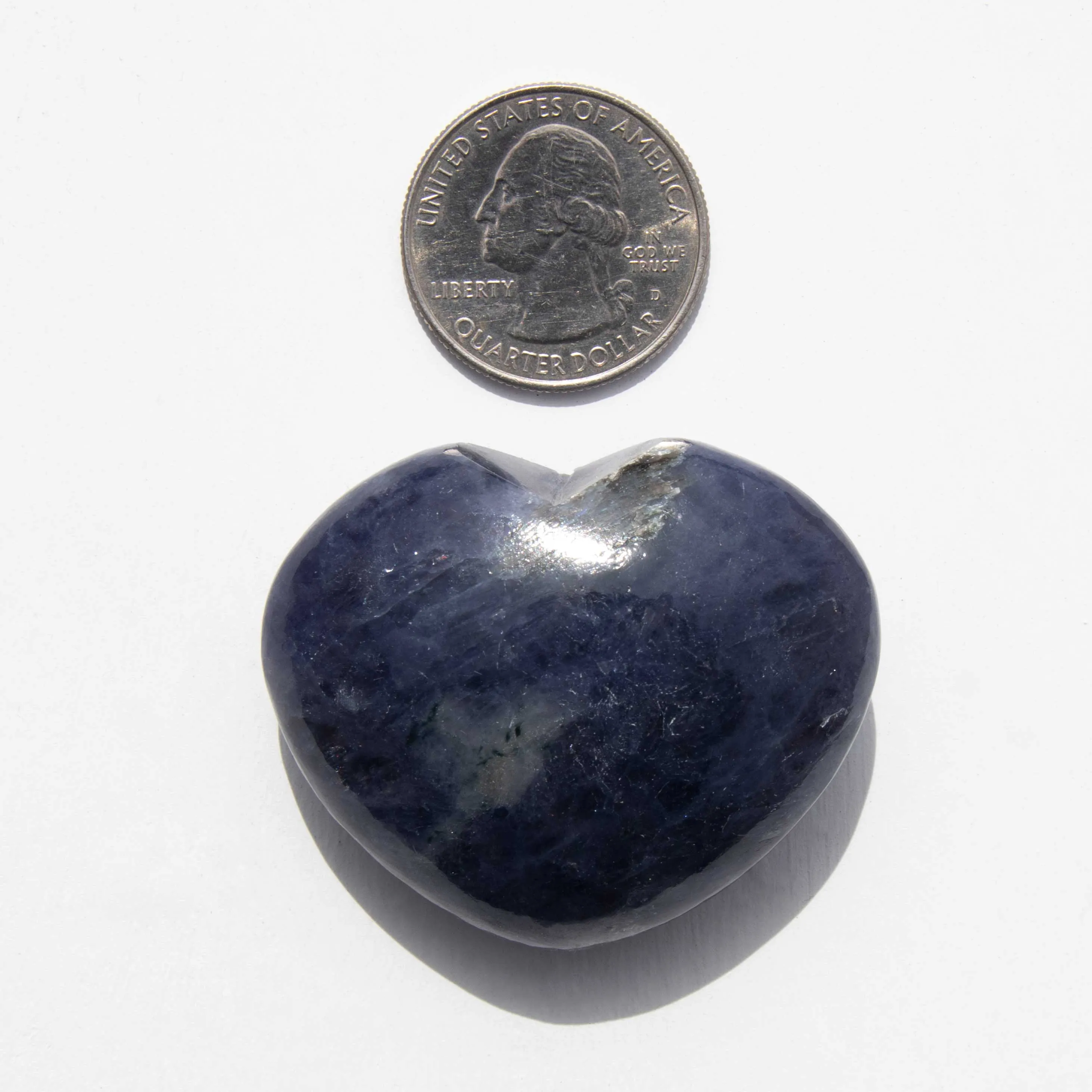 Iolite, Sunstone - Heart