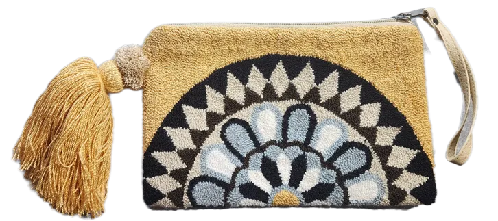 Jemma Handmade Wayuu Punch-needle Clutch