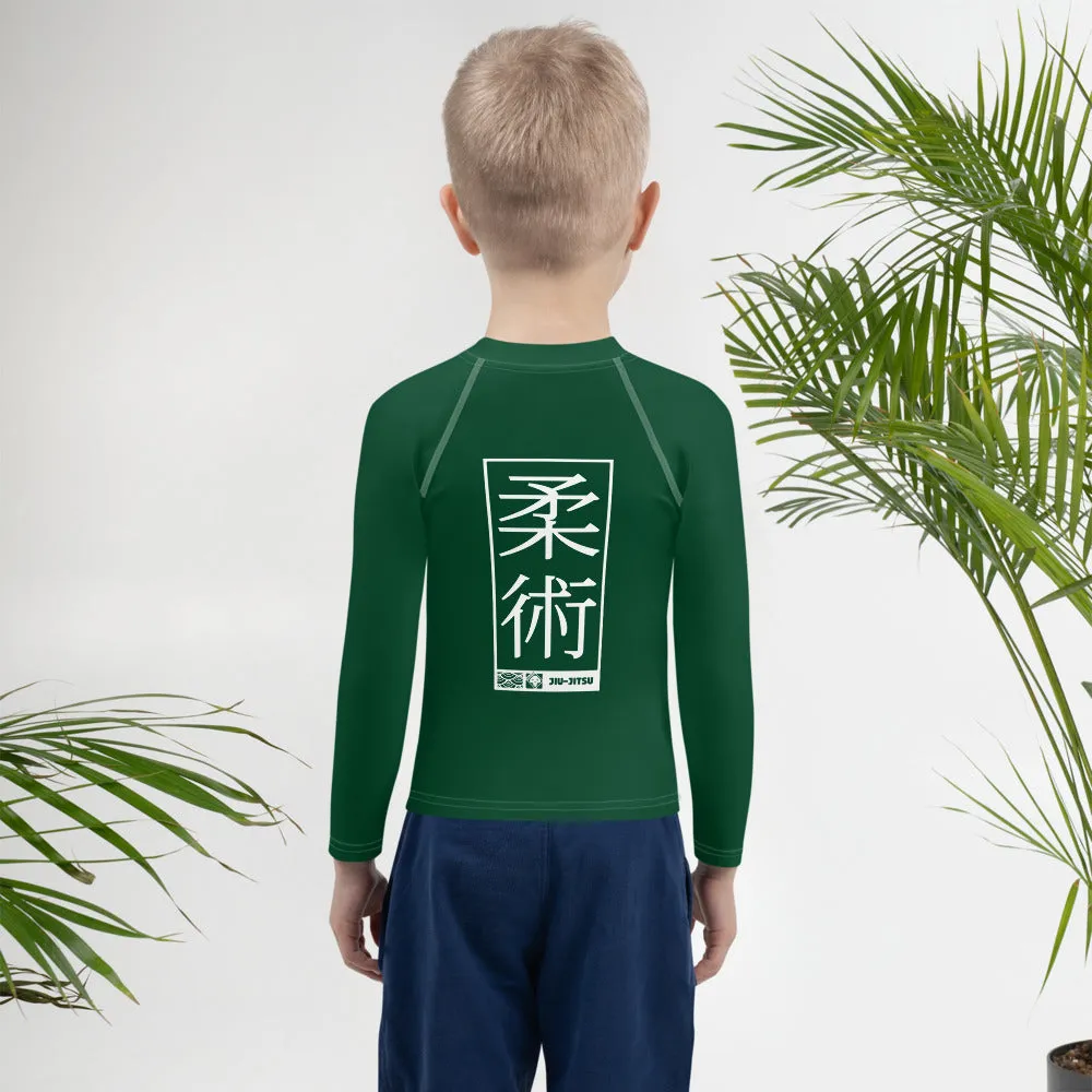 Kid's Boys Long Sleeve BJJ Rash Guard Jiu-Jitsu 008 - Sherwood Forest