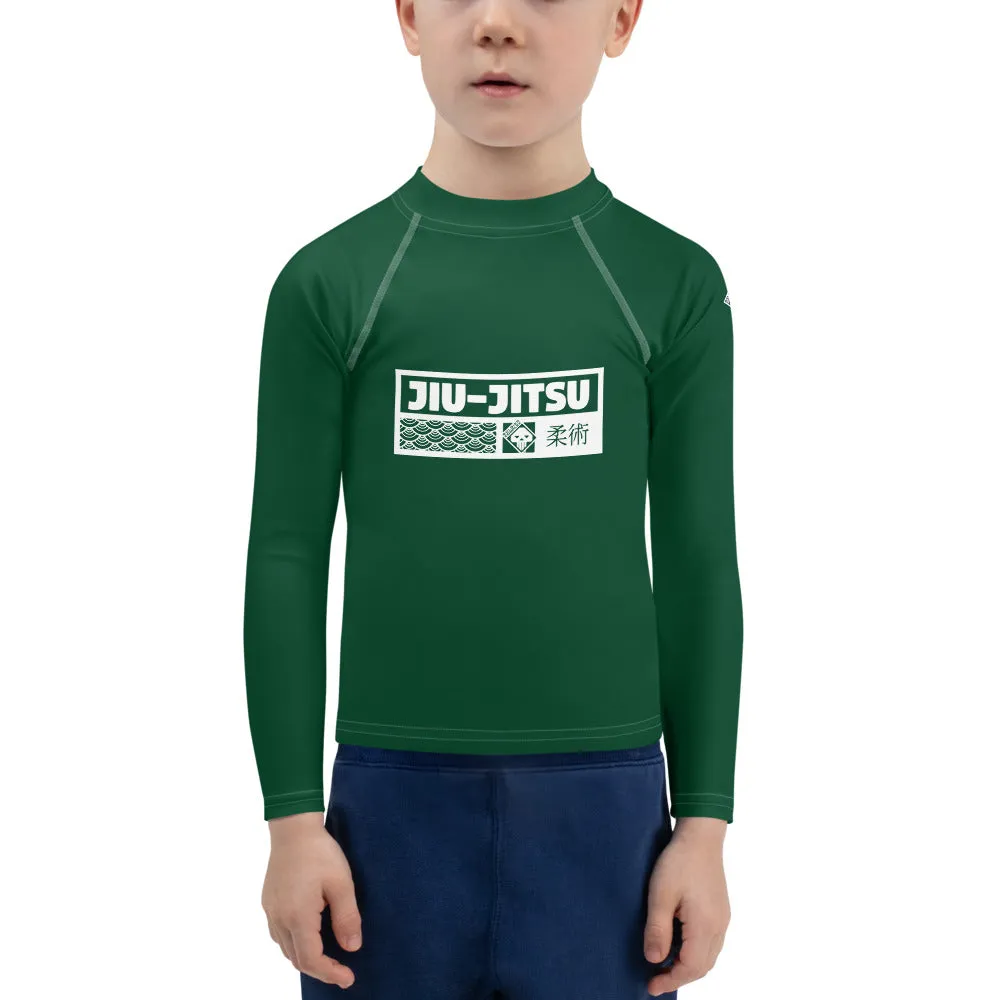 Kid's Boys Long Sleeve BJJ Rash Guard Jiu-Jitsu 008 - Sherwood Forest