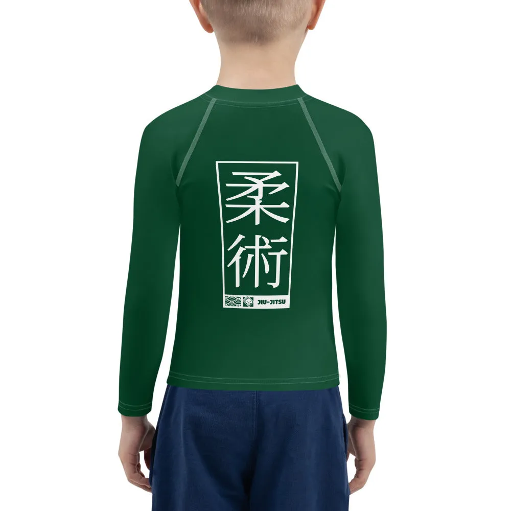 Kid's Boys Long Sleeve BJJ Rash Guard Jiu-Jitsu 008 - Sherwood Forest