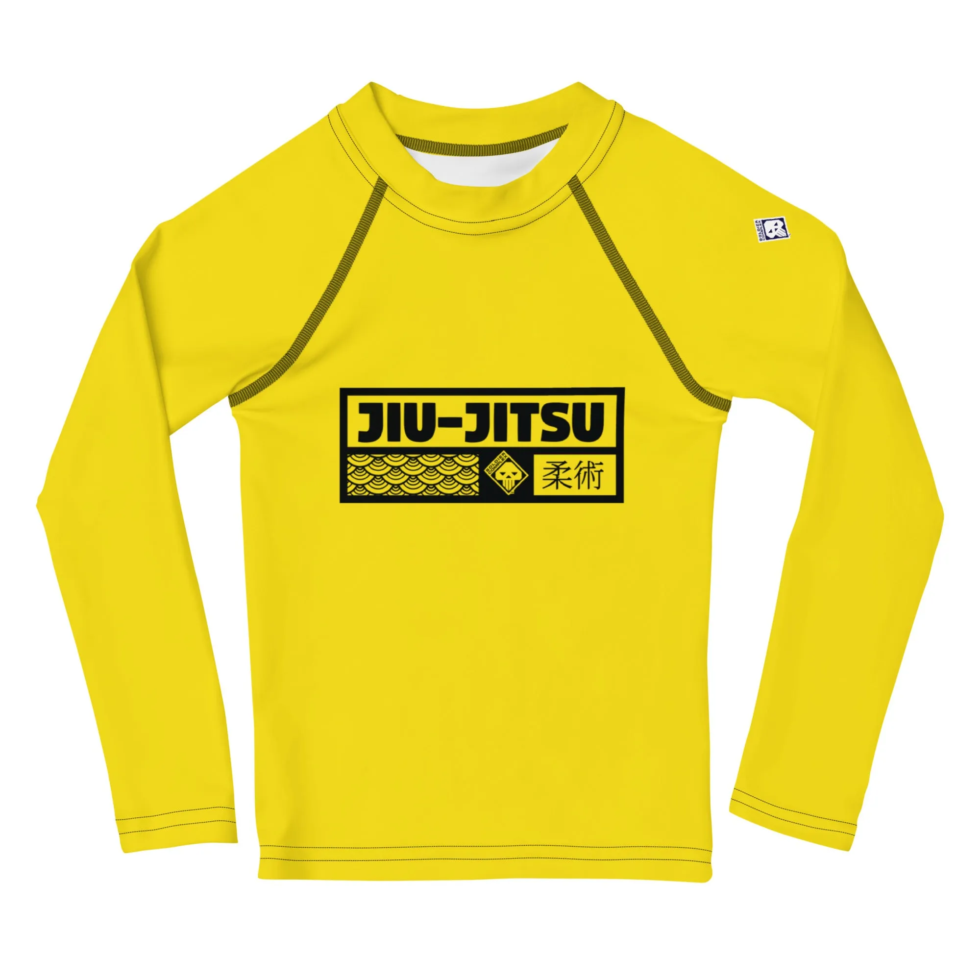 Kid's Boys Long Sleeve BJJ Rash Guard Jiu-Jitsu 017 - Golden Sun