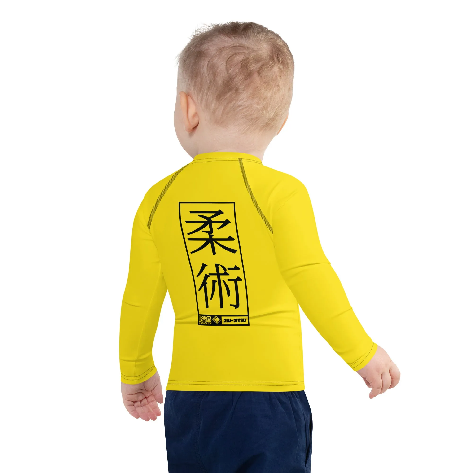 Kid's Boys Long Sleeve BJJ Rash Guard Jiu-Jitsu 017 - Golden Sun