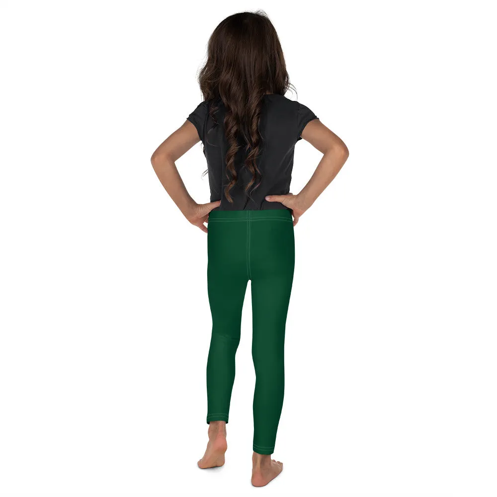 Kids' Girls Yoga Pants Workout Leggings Jiu-Jitsu 008 - Sherwood Forest