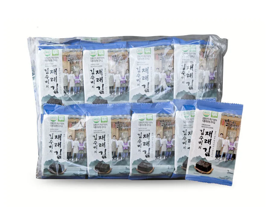 Kim Soo Mi Gim Roasted Seaweed Snack Delicious Season Laver Korean Food