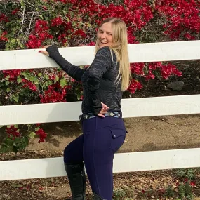 Kimberly Full Seat Breeches - Indigo Blue