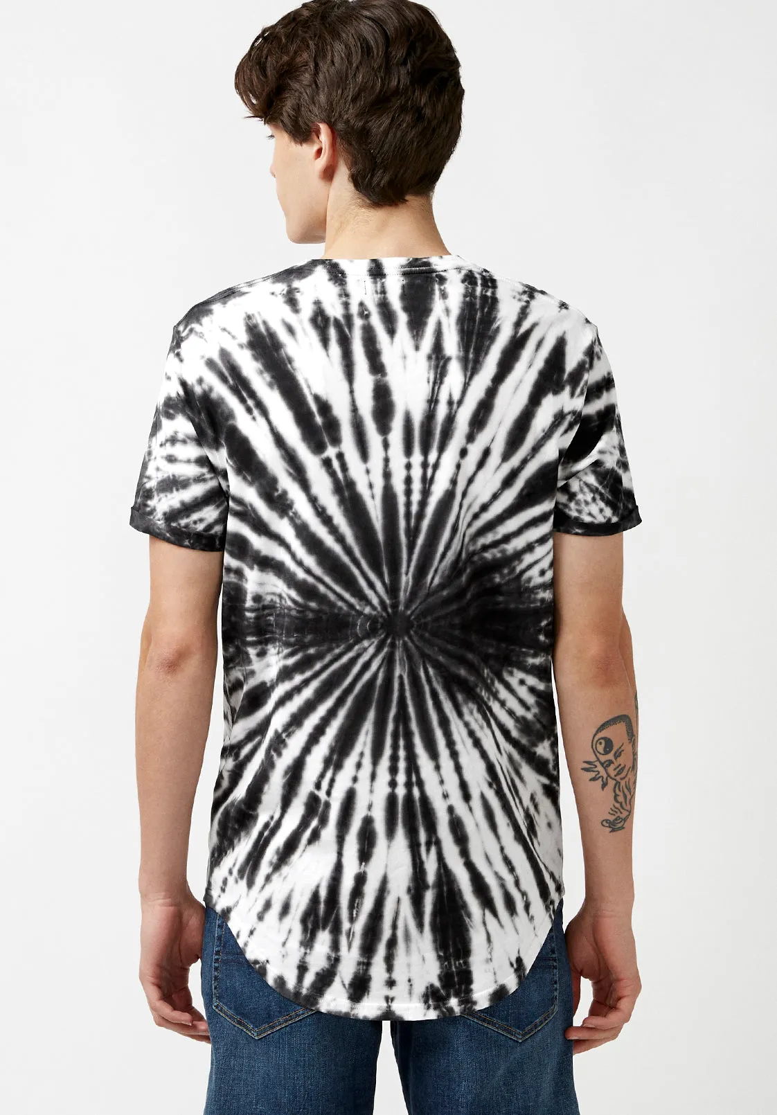 Kolis Tie Dye Black & White T-Shirt - BM23933