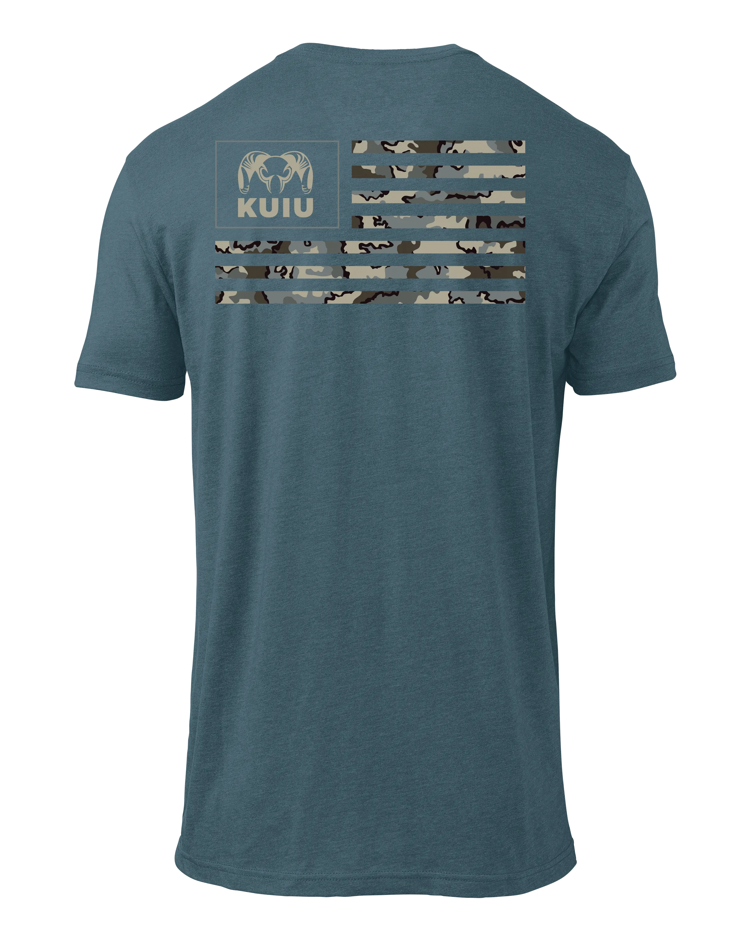 KUIU Vias Ram Flag T-Shirt | Indigo