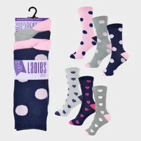 Ladies 3pk Socks