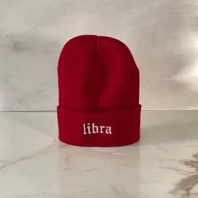 Libra Cuffed Beanie |  Zodiac Libra Sign Beanie