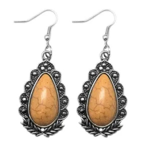 Living Like Royalty Yellow Stone Earrings