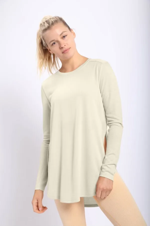 Long Sleeve Flow Top with Side Slits