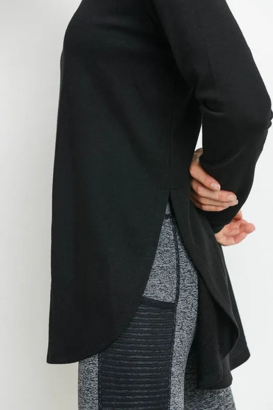 Long Sleeve Flow Top with Side Slits