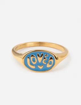 Loved Oval Signet Ring