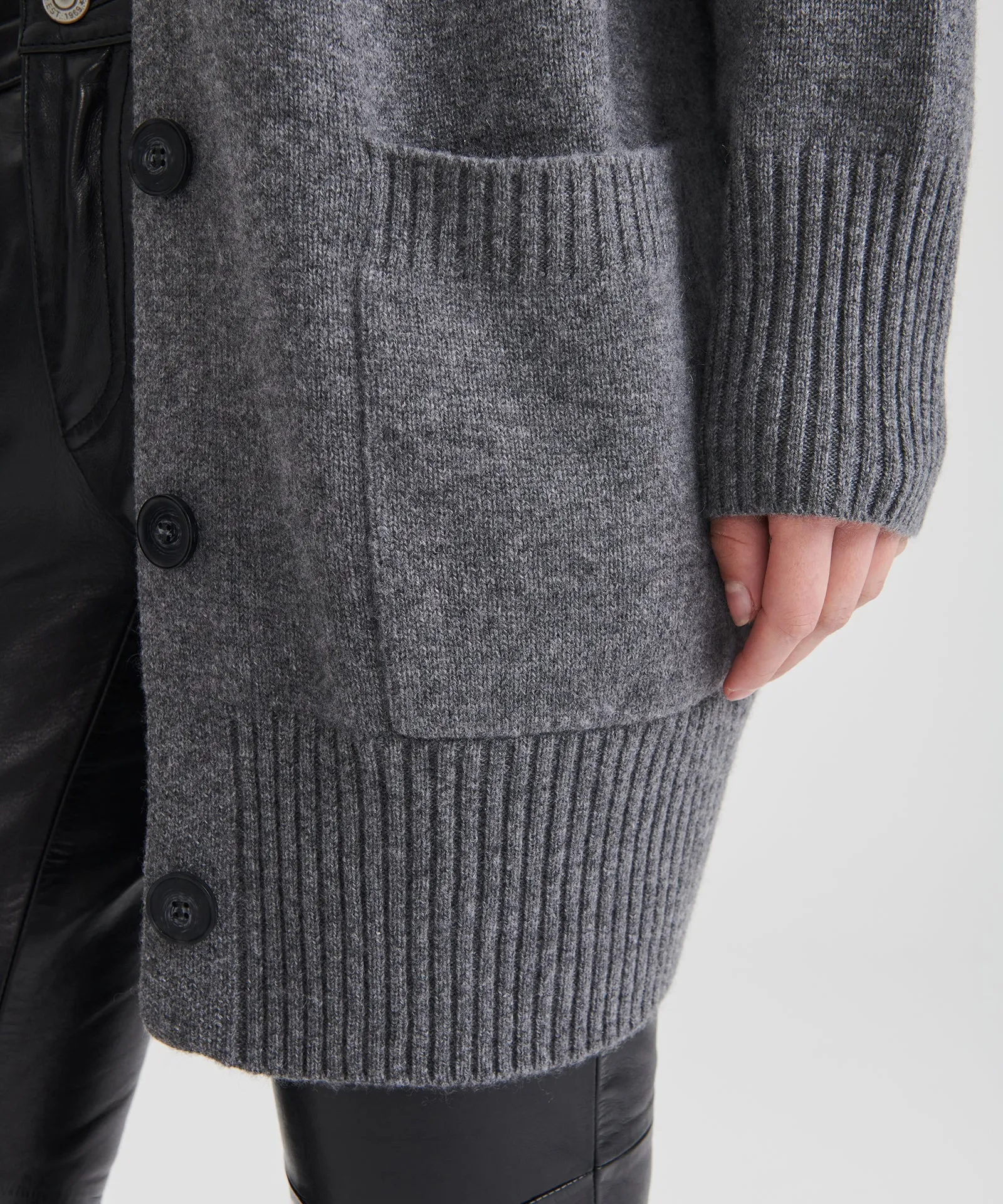 Luxe Cashmere Grandpa Cardigan