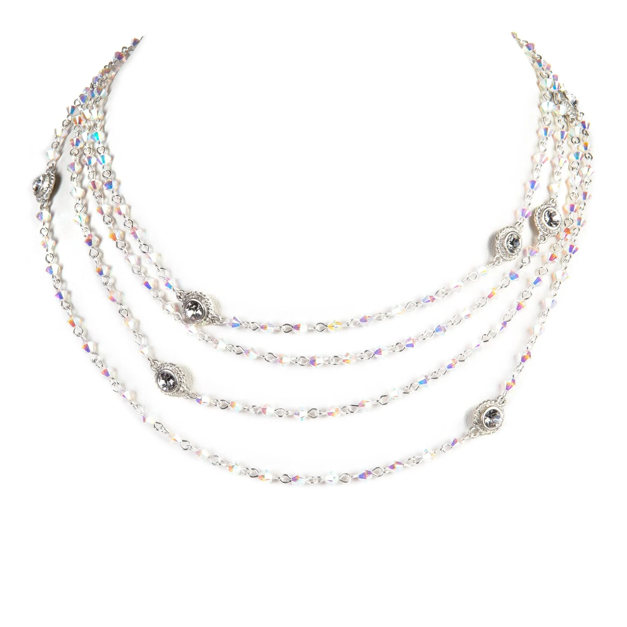 Magdalena - Bicone White Opal AB (Beads Only)