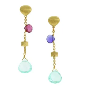 Marco Bicego 18K Yellow Gold Paradise Single Drop Earrings OB1554 MIX109