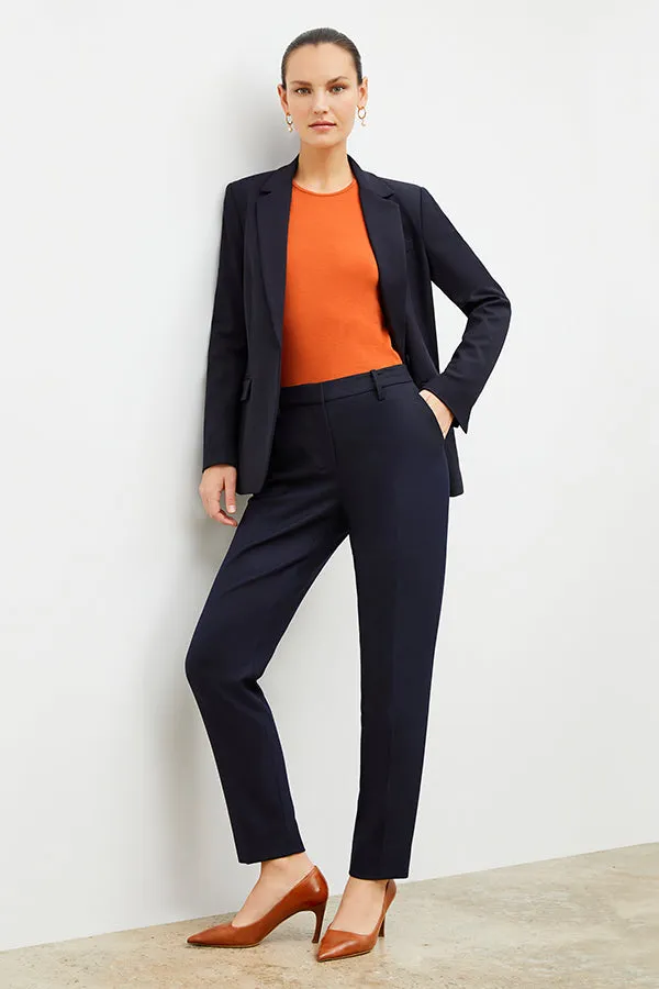 Mejia Pant - Washable Wool Twill :: Dark Navy