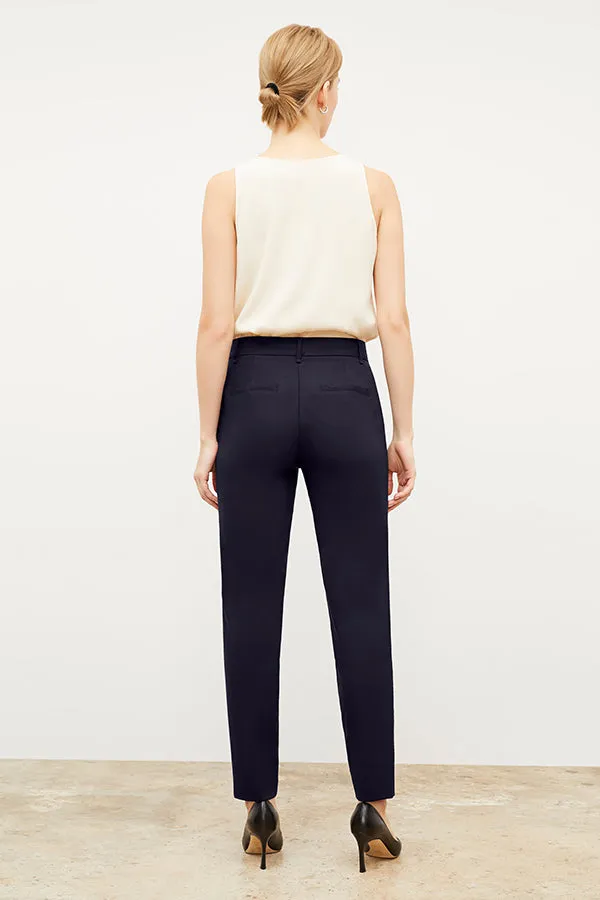 Mejia Pant - Washable Wool Twill :: Dark Navy